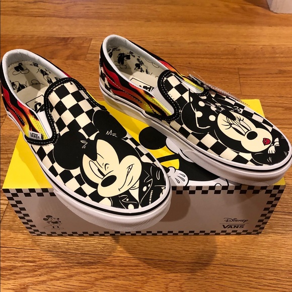 disney vans slip ons womens